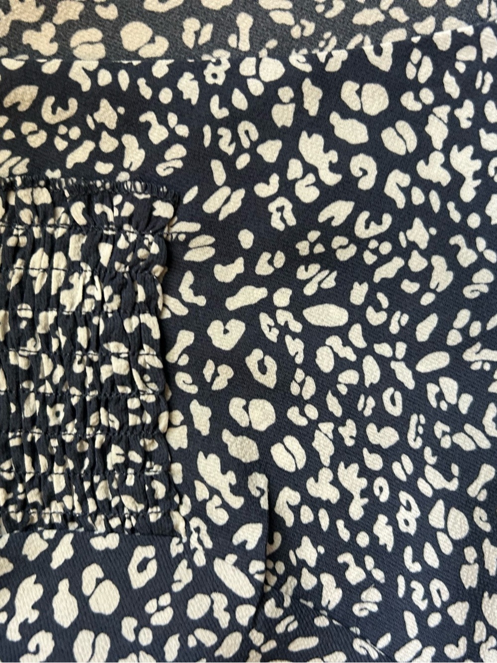 JODIFL Navy and White V-Neck Short Sleeve Babydoll Tunic - Picture 8 of 8